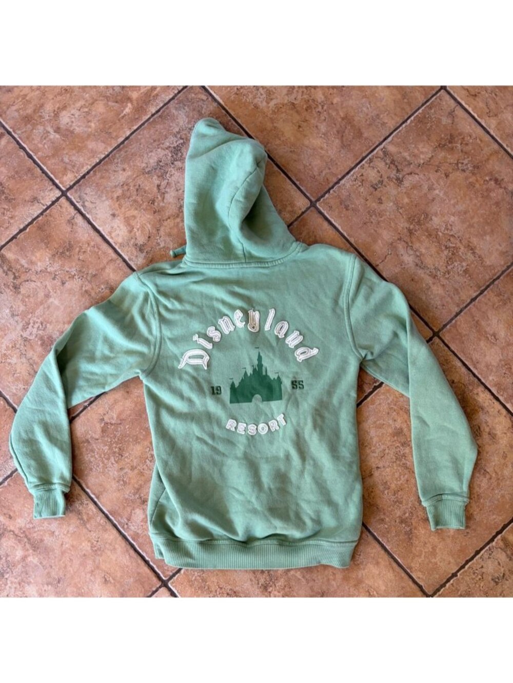 Disney Parks Disneyland D Logo Castle Back Sweater Christmas Hoodie Limited XS